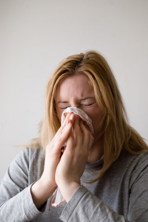 lèvre gonflée à cause d'une allergie