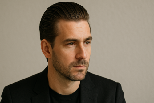 coiffure slicked back