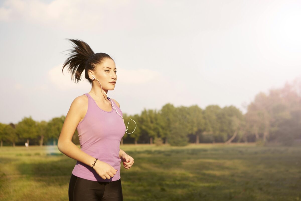 jogging dans la nature