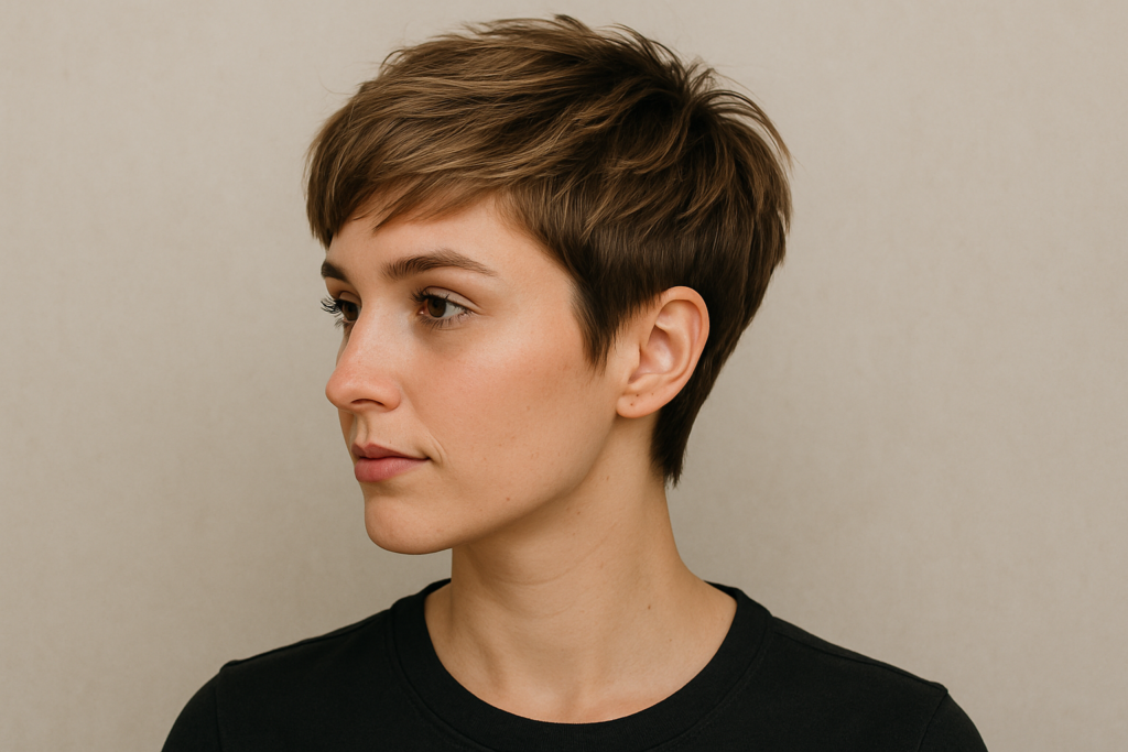 coupe pixie texturée