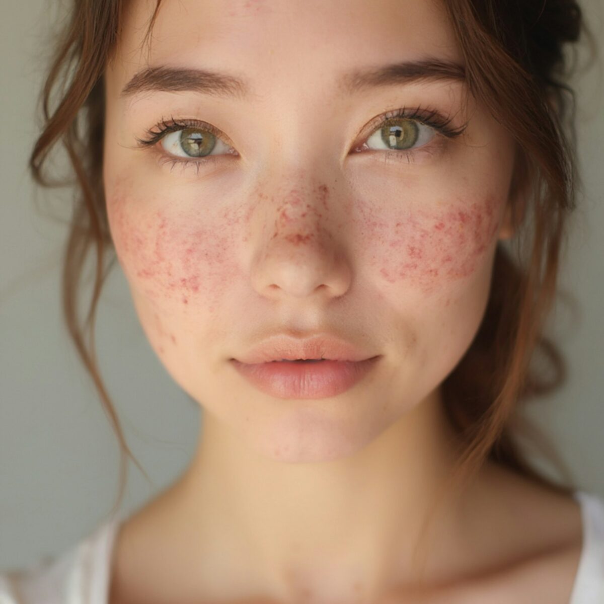 taches sur le visage
