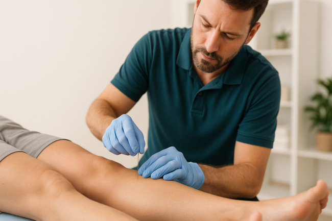 dry needling à la jambe