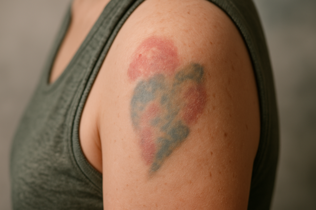 tatouage délavé