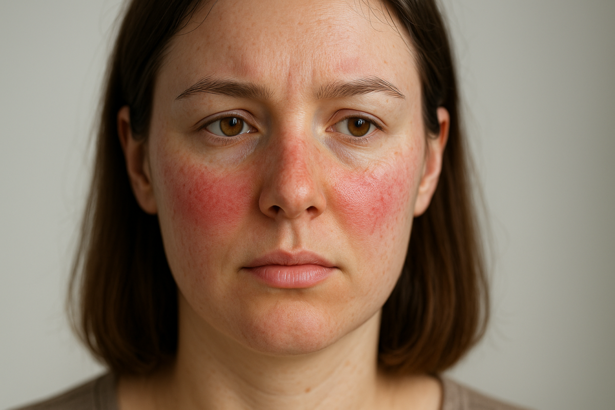 rougeurs sur le visage