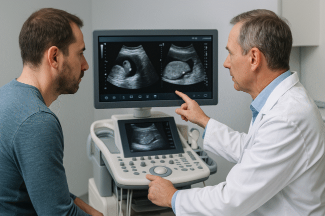 résultats d'une échographie